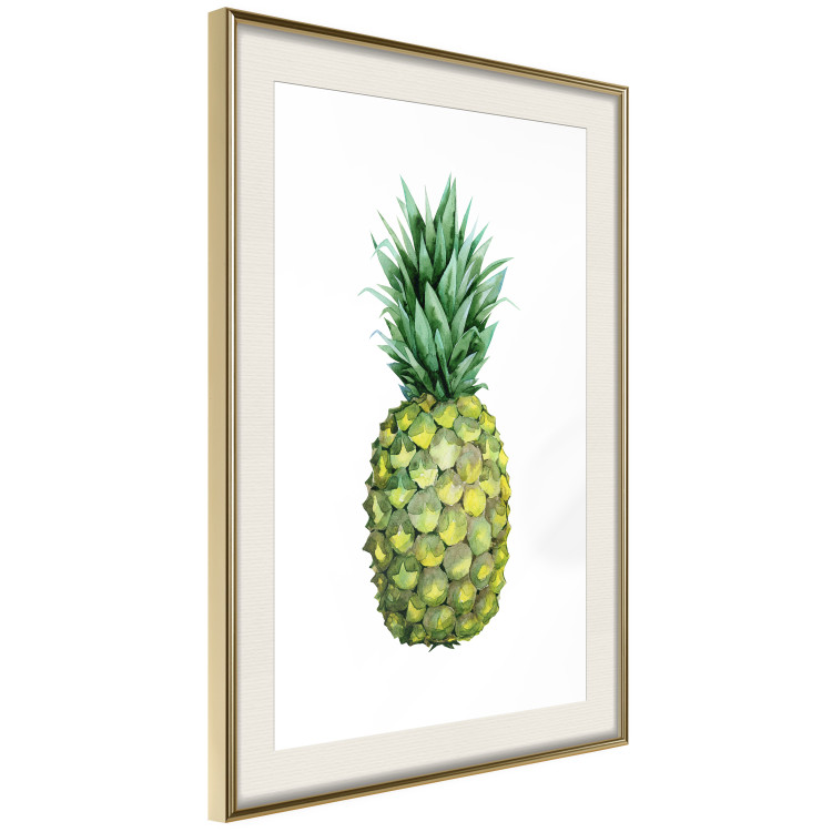 Wall Poster Pineapple - composition with a tropical fruit on a solid white background 114297 additionalImage 2