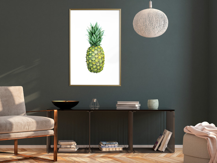 Wall Poster Pineapple - composition with a tropical fruit on a solid white background 114297 additionalImage 13