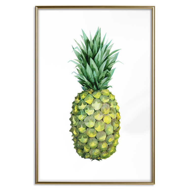 Wall Poster Pineapple - composition with a tropical fruit on a solid white background 114297 additionalImage 16