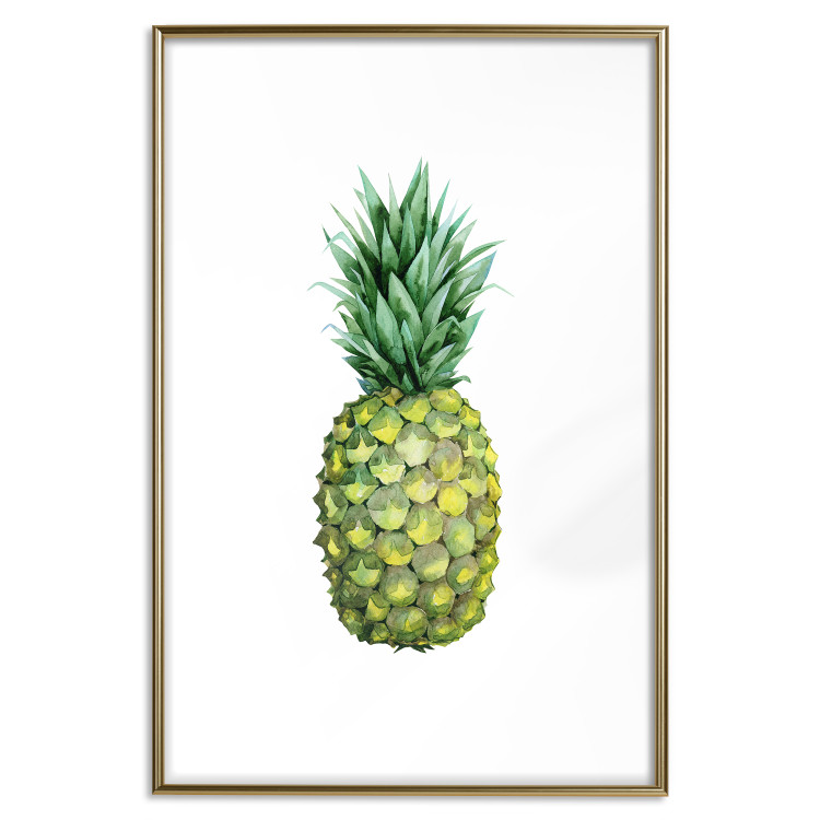 Wall Poster Pineapple - composition with a tropical fruit on a solid white background 114297 additionalImage 16