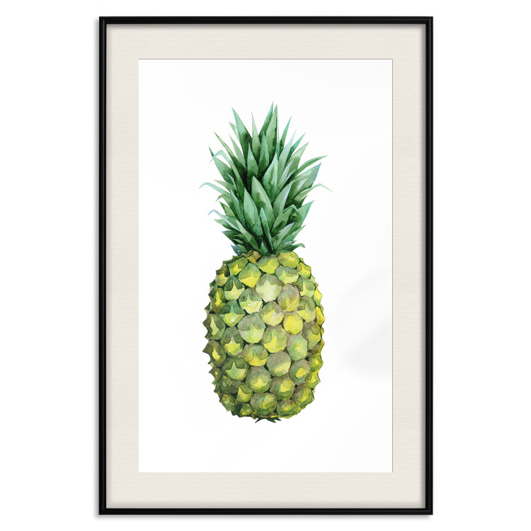 Wall Poster Pineapple - composition with a tropical fruit on a solid white background 114297 additionalImage 18