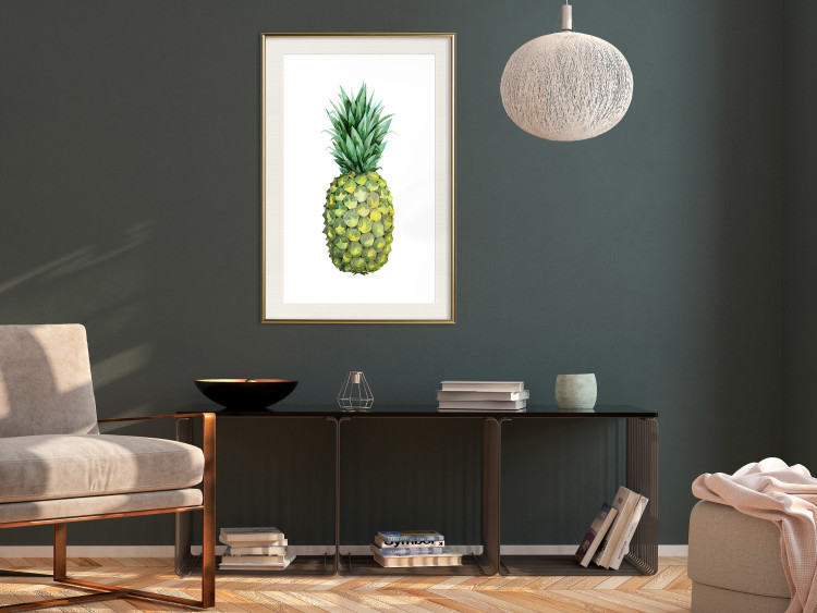 Wall Poster Pineapple - composition with a tropical fruit on a solid white background 114297 additionalImage 21