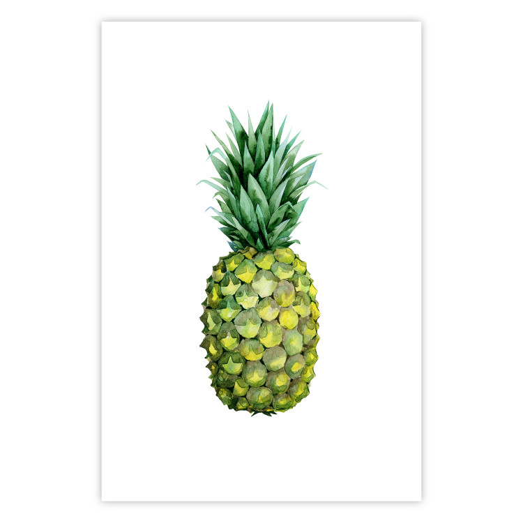 Wall Poster Pineapple - composition with a tropical fruit on a solid white background 114297 additionalImage 25