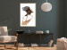 Poster Eagle - Predatory bird and brown paint on a solid background 114397 additionalThumb 13