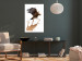 Poster Eagle - Predatory bird and brown paint on a solid background 114397 additionalThumb 2