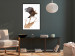 Poster Eagle - Predatory bird and brown paint on a solid background 114397 additionalThumb 4