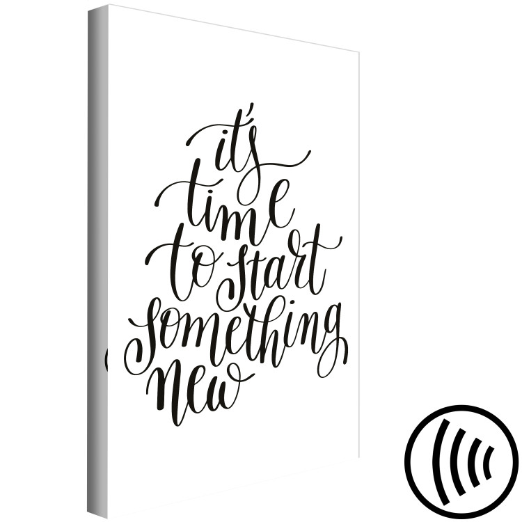 Canvas Start over - graphics with the words It's time to start something new 114697 additionalImage 6