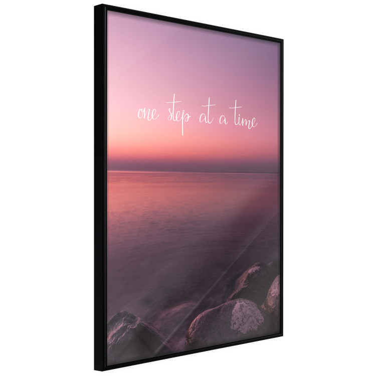 Poster One step at a time - English texts on a seascape background 115297 additionalImage 12