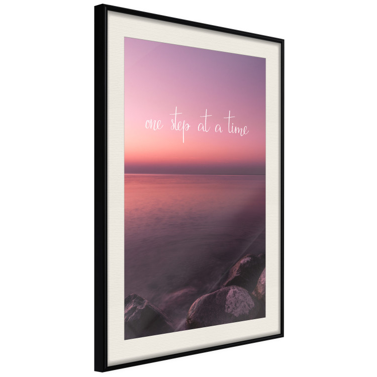 Poster One step at a time - English texts on a seascape background 115297 additionalImage 3