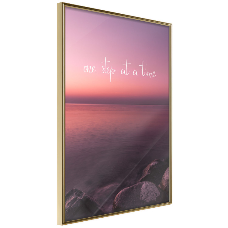 Poster One step at a time - English texts on a seascape background 115297 additionalImage 12