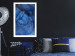 Poster Blue Yarn - winter composition with a ball of navy wool 117597 additionalThumb 4