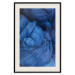 Poster Blue Yarn - winter composition with a ball of navy wool 117597 additionalThumb 18