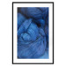 Poster Blue Yarn - winter composition with a ball of navy wool 117597 additionalThumb 17