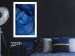 Poster Blue Yarn - winter composition with a ball of navy wool 117597 additionalThumb 2