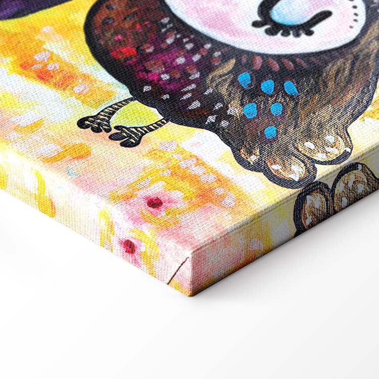 Canvas Print Colourful Owls (1 Part) Wide 118797 additionalImage 12