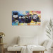 Canvas Print Colourful Owls (1 Part) Wide 118797 additionalThumb 11