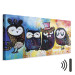 Canvas Print Colourful Owls (1 Part) Wide 118797 additionalThumb 8
