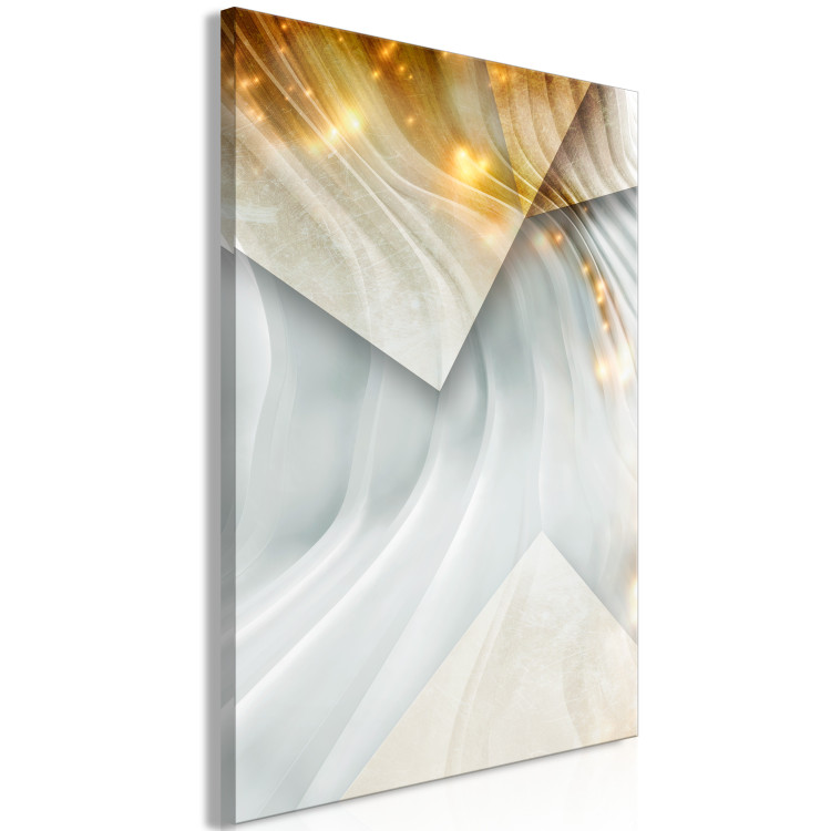 Canvas Silk space - abstract with a motif of reflections and waves 118997 additionalImage 2