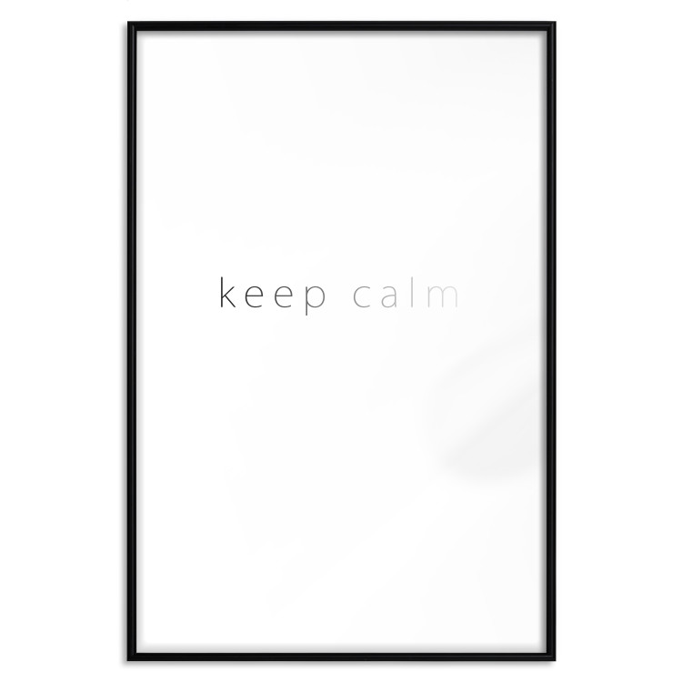Wall Poster Keep Calm - black fading English text on a white background 122897 additionalImage 15
