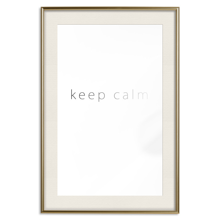 Wall Poster Keep Calm - black fading English text on a white background 122897 additionalImage 19
