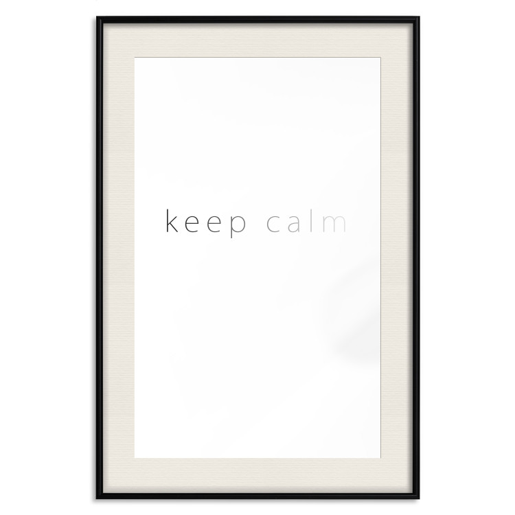Wall Poster Keep Calm - black fading English text on a white background 122897 additionalImage 18