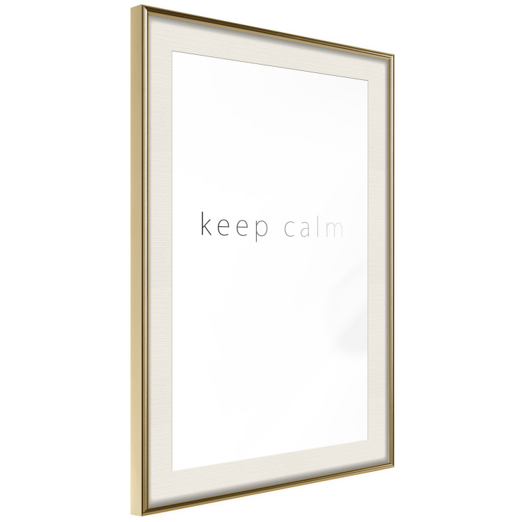 Wall Poster Keep Calm - black fading English text on a white background 122897 additionalImage 2