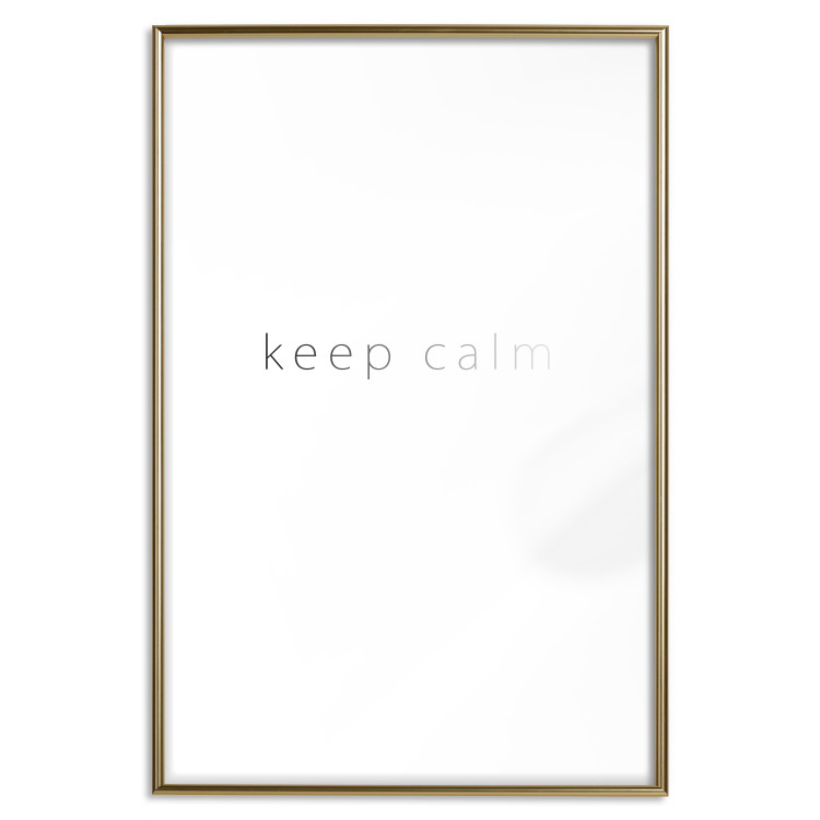 Wall Poster Keep Calm - black fading English text on a white background 122897 additionalImage 14