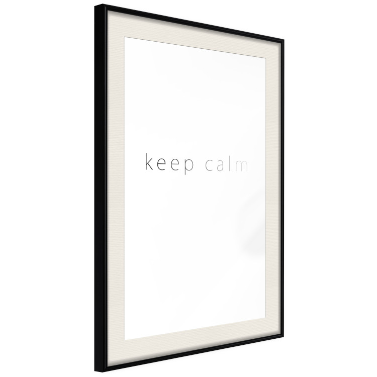 Wall Poster Keep Calm - black fading English text on a white background 122897 additionalImage 3