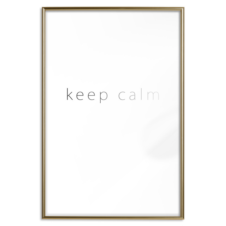 Wall Poster Keep Calm - black fading English text on a white background 122897 additionalImage 16
