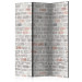 Room Divider Spring Shade - texture of gray brick with orange accents 122997
