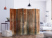 Folding Screen Forest Cabin II (5-piece) - pattern in brown wood-like design 124097 additionalThumb 2