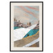 Wall Poster Mountains and Valleys - abstract landscape of a white path against the sky 125897 additionalThumb 18
