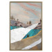 Wall Poster Mountains and Valleys - abstract landscape of a white path against the sky 125897 additionalThumb 20