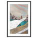 Wall Poster Mountains and Valleys - abstract landscape of a white path against the sky 125897 additionalThumb 15