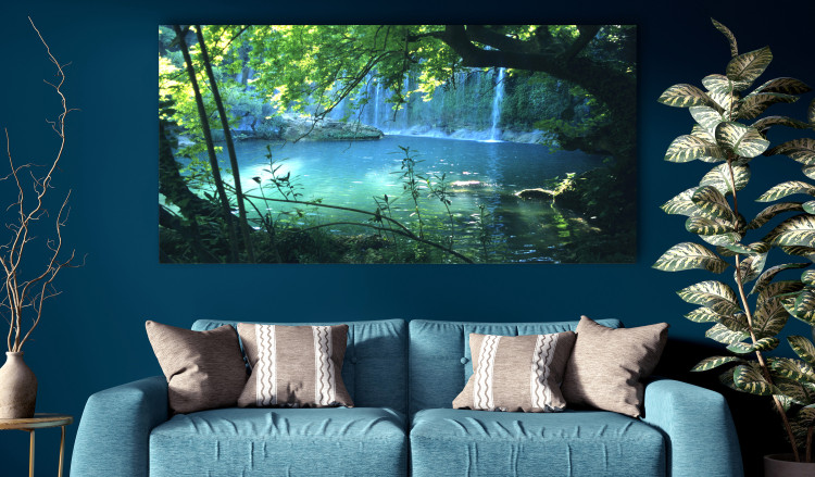Large canvas print Turquoise Seclusion II [Large Format] 128397 additionalImage 5
