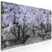 Canvas Art Print Blooming Magnolias - horizontal composition of violet shaded magnolia 128797 additionalThumb 2