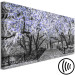 Canvas Art Print Blooming Magnolias - horizontal composition of violet shaded magnolia 128797 additionalThumb 6