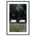 Poster Follow Me! - landscape of walking animals against a blurred green background 130297 additionalThumb 15