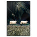 Poster Follow Me! - landscape of walking animals against a blurred green background 130297 additionalThumb 16
