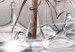 Poster Wind Drops - dandelion in water creating ripples on a light background 132197 additionalThumb 11