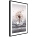 Poster Wind Drops - dandelion in water creating ripples on a light background 132197 additionalThumb 8