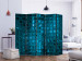 Room Divider Screen Azure Mosaic II (5-piece) - elegant blue composition 133197 additionalThumb 2