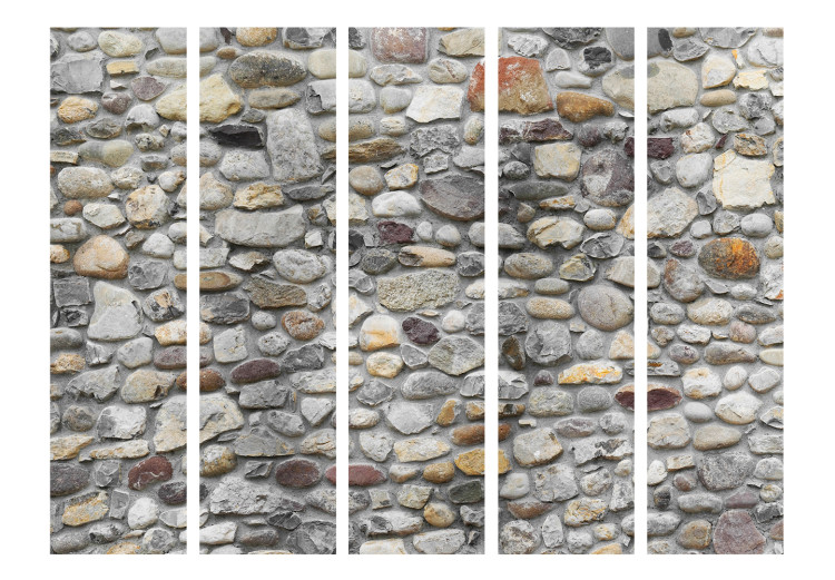 Room Separator Stone Path II - texture of laid stones in different shades 133597 additionalImage 3