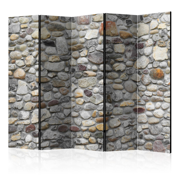 Room Separator Stone Path II - texture of laid stones in different shades 133597