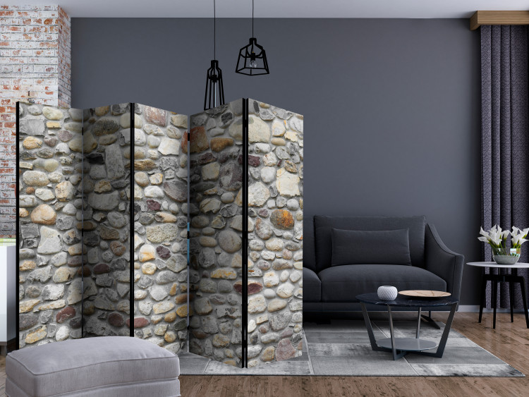 Room Separator Stone Path II - texture of laid stones in different shades 133597 additionalImage 4
