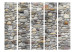Room Separator Stone Path II - texture of laid stones in different shades 133597 additionalThumb 3