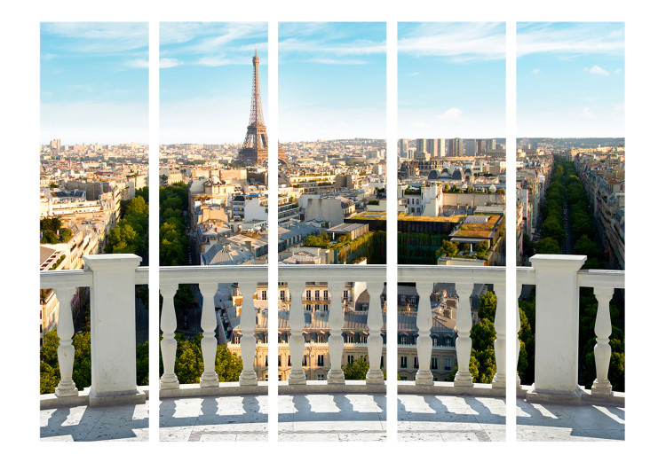 Room Separator Paris at Noon II - sunny cityscape with house architecture 133797 additionalImage 3
