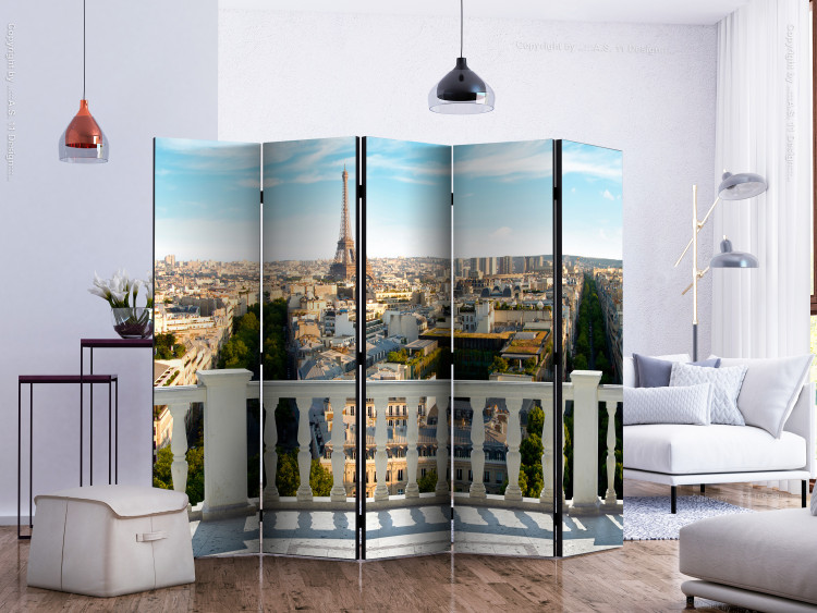 Room Separator Paris at Noon II - sunny cityscape with house architecture 133797 additionalImage 2