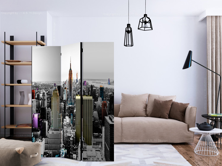 Room Divider Screen Opalescent Skyscrapers - skyscraper architecture with colorful details 133897 additionalImage 4