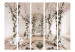 Room Divider Floral Chamber II - luxurious corridor and columns of white flowers 133997 additionalThumb 3